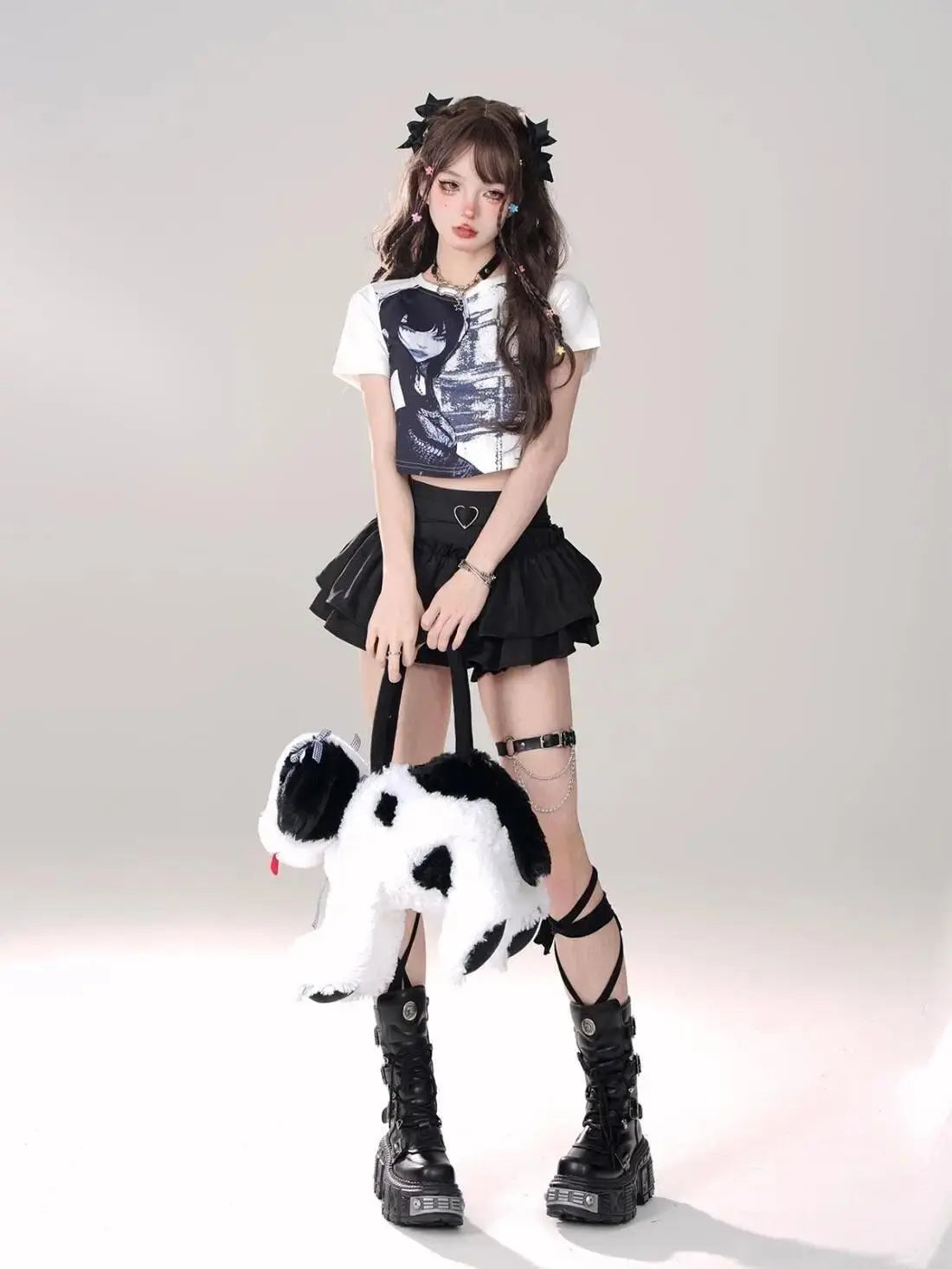 Puffy Cake Skirts Women Ruffles Chic Popular Sweet Spicy Girls Gothic All-match Korean Fashion Streetwear Summer Popular Y2k - Tophatter Daily Deals