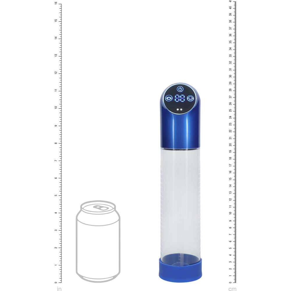 Pumped Automatic Waterproof Penis Pump Metal and Clear Design - 20cm > Pumps > Penis Pumps Electric - Tophatter Daily Deals