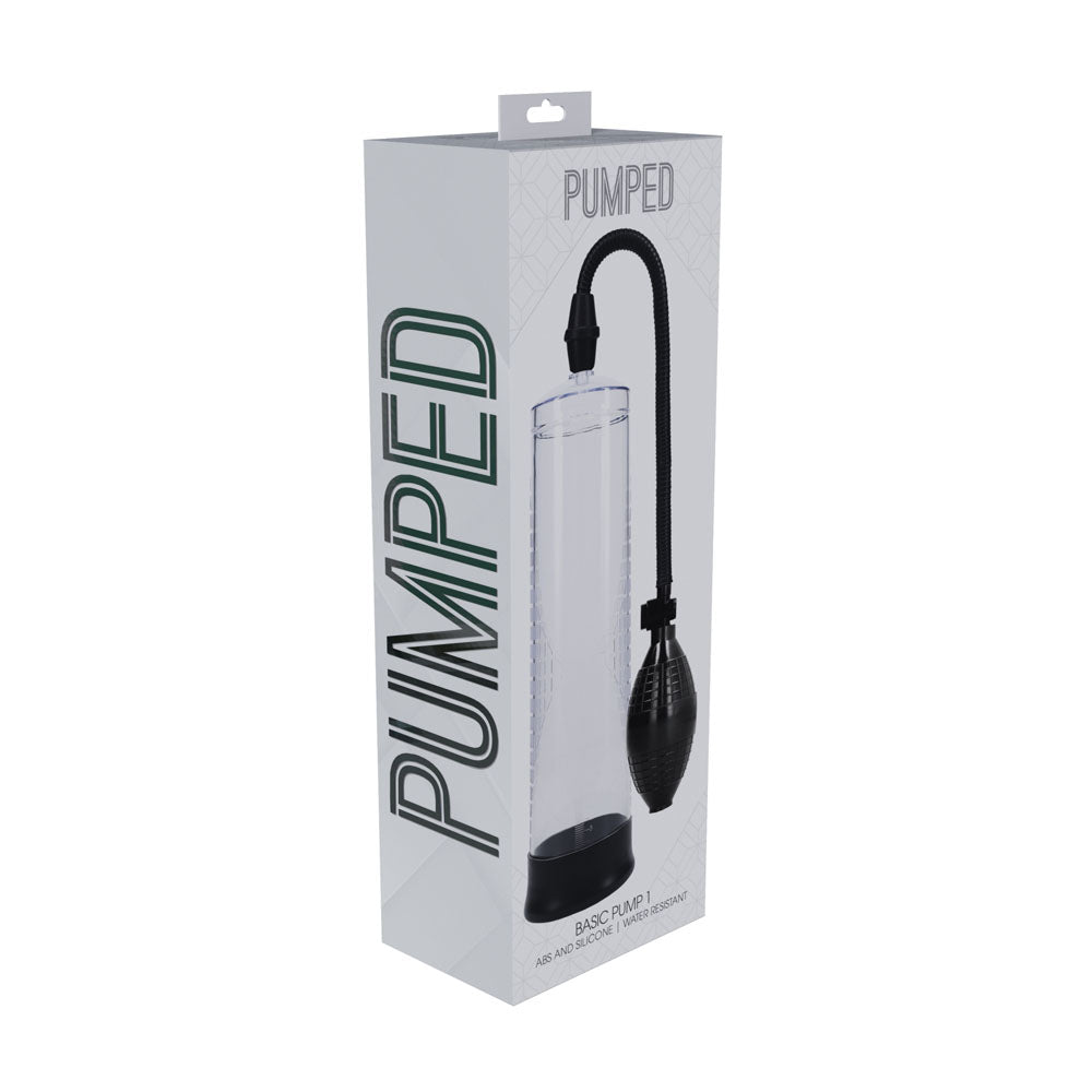 Pumped Basic Pump 1 Transparent Clear Penis Pump - 20cm x 6cm > Pumps > Penis Pumps - Tophatter Daily Deals