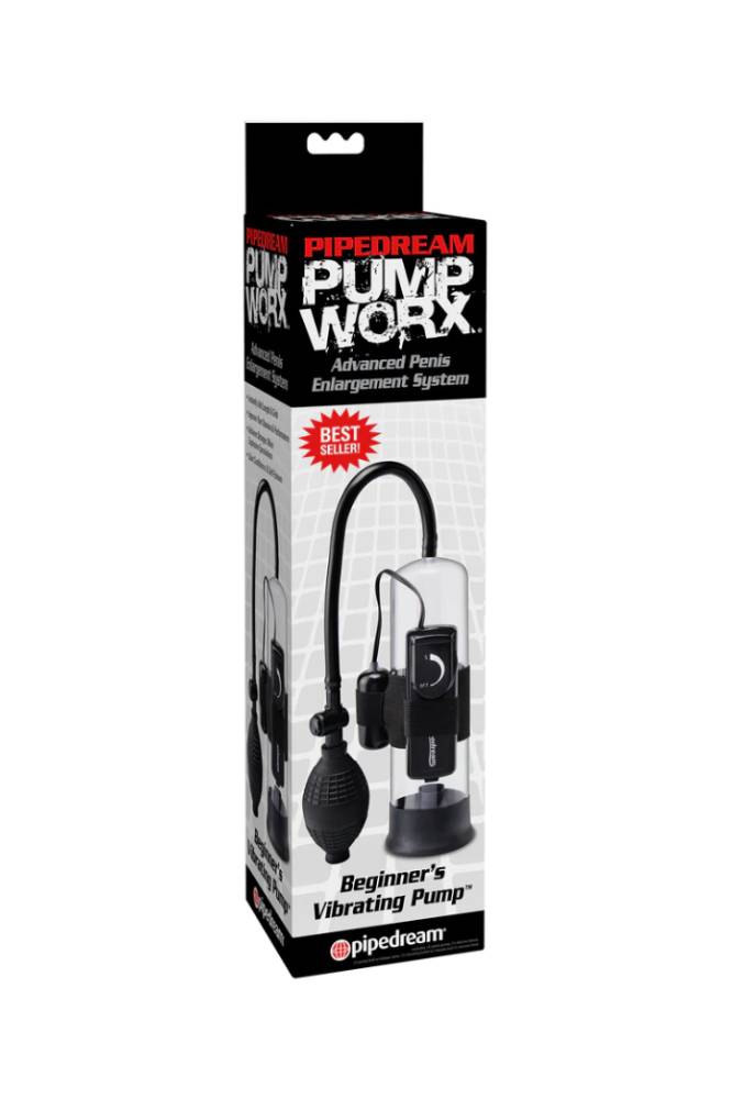 Pipedream - Pump Worx - Beginner's Vibrating Penis Pump - Black Sex Toy - Tophatter Daily Deals