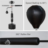 Punch Bag and Stand - 3-in-1 Freestanding Boxing Punching Bag Stand with 2 Speed Balls 360° Relax Bar PU-Wrapped Bag & Waterable Base Sports & Outdoor - Tophatter Daily Deals