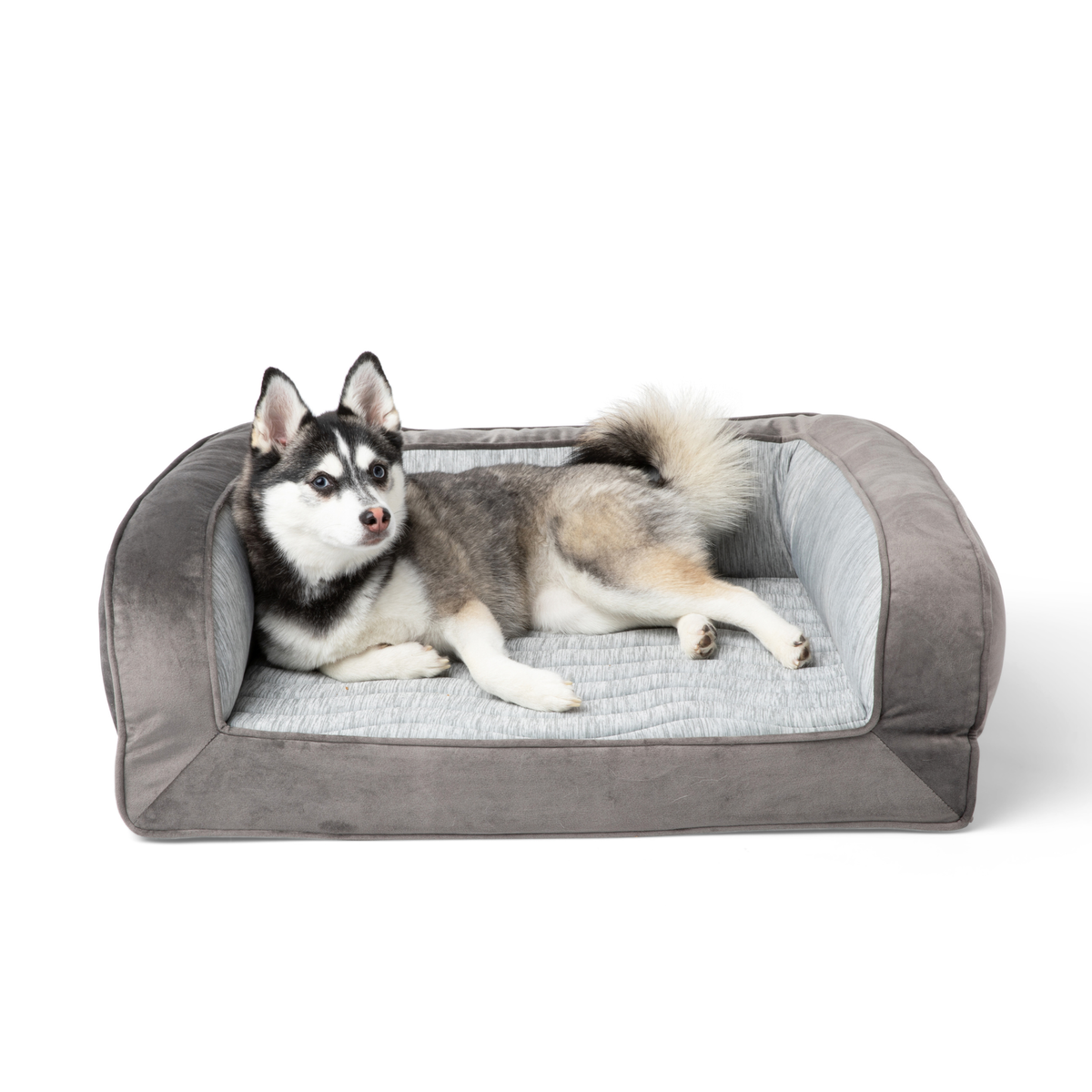 PupChill™ Cooling Bolster Dog Bed Pet Beds - Tophatter Daily Deals