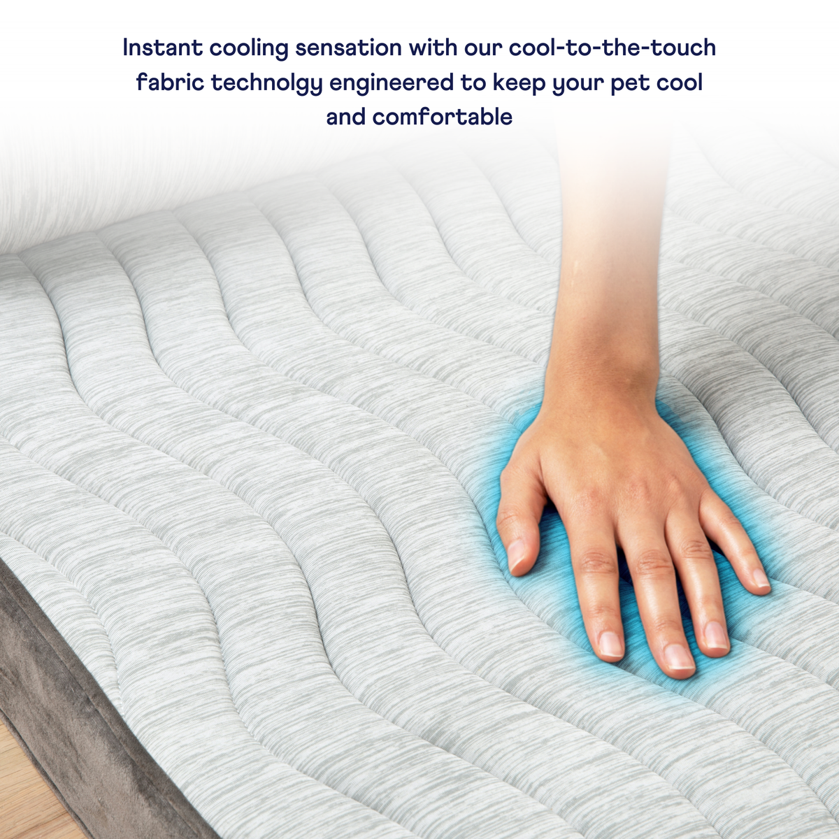 PupChill™ Cooling Bolster Dog Bed Pet Beds - Tophatter Daily Deals