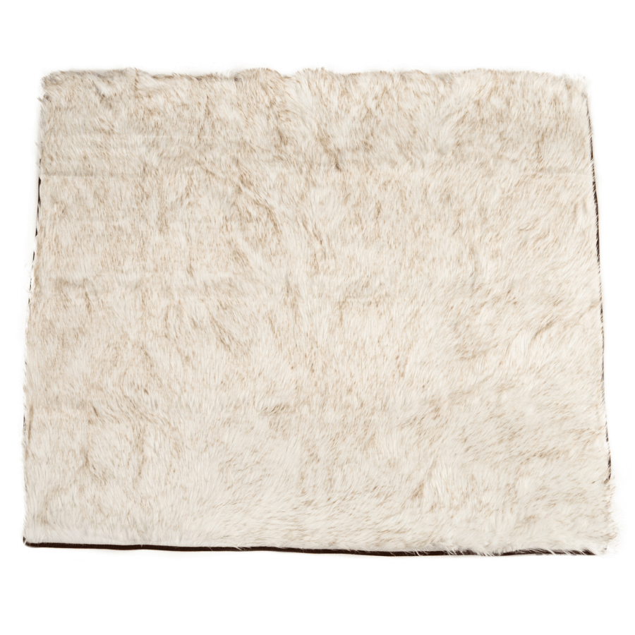 PupProtector™ Waterproof Throw Blanket - White with Brown Accents Pet Supplies - Tophatter Daily Deals