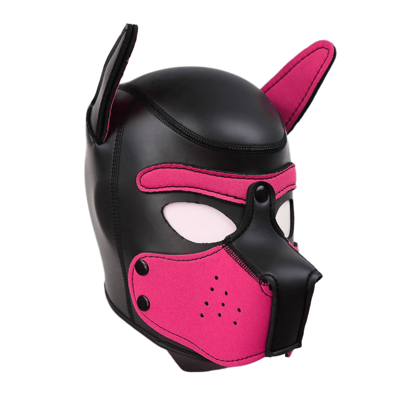 Puppy Play Mask (Pink) – Neoprene Rubber Role-Playing Mask > Bondage Gear > Masks - Tophatter Daily Deals