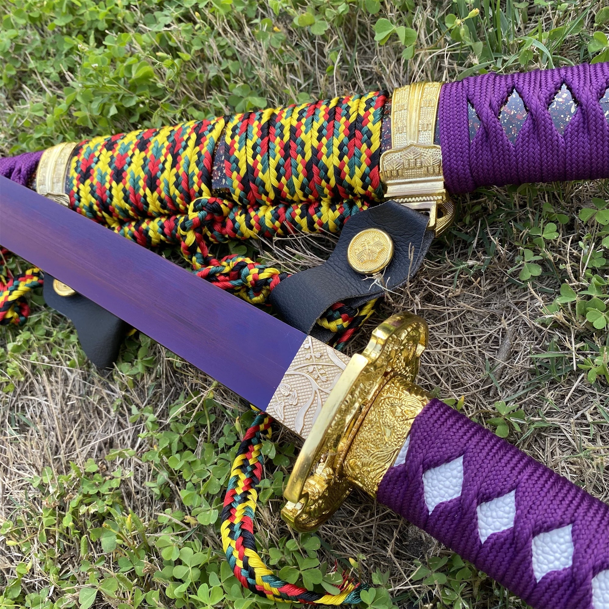 Purple River Katana Special Purple Carbon Steel Samurai Sword - Tophatter Daily Deals