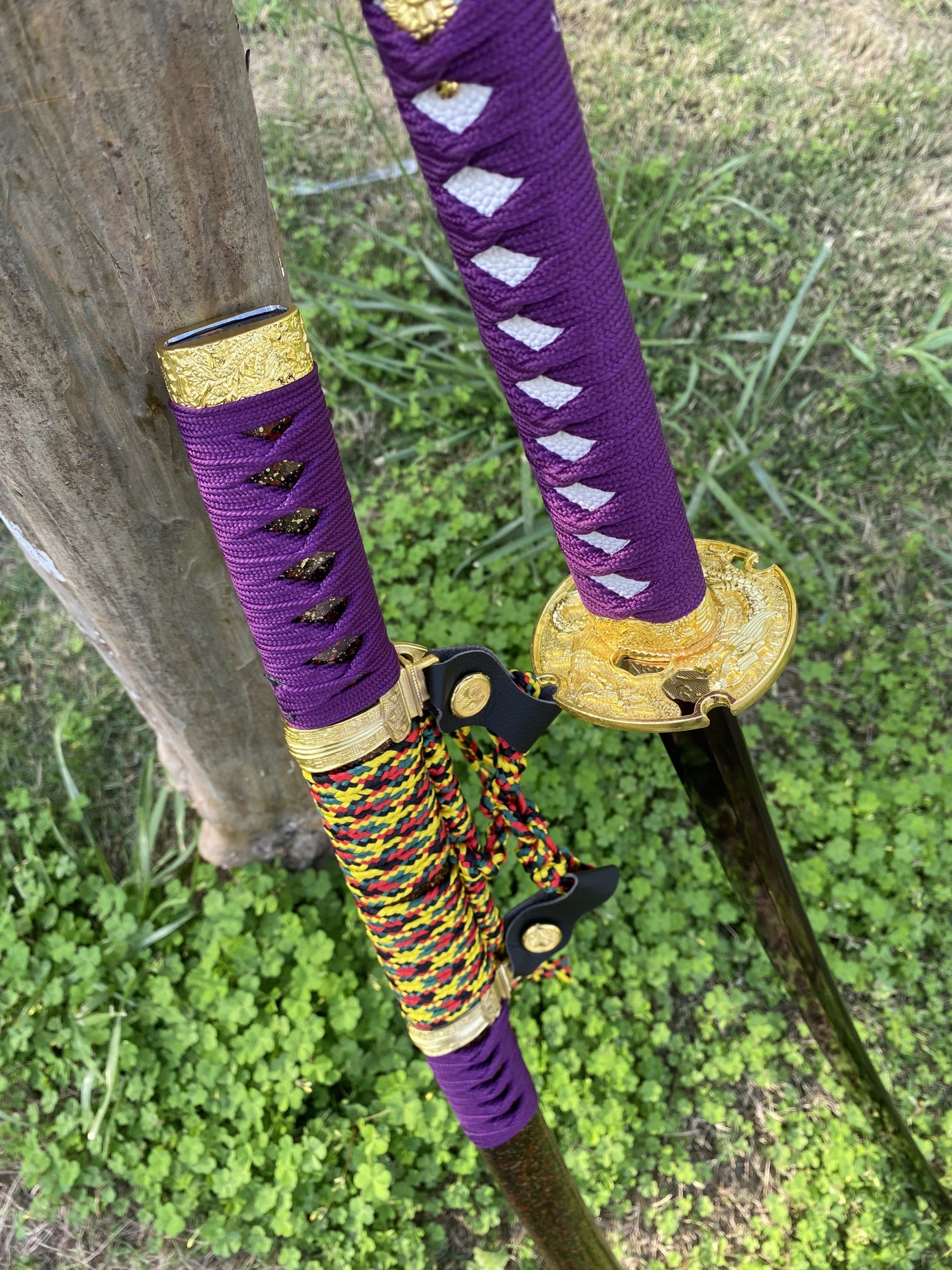 Purple River Katana Special Purple Carbon Steel Samurai Sword - Tophatter Daily Deals