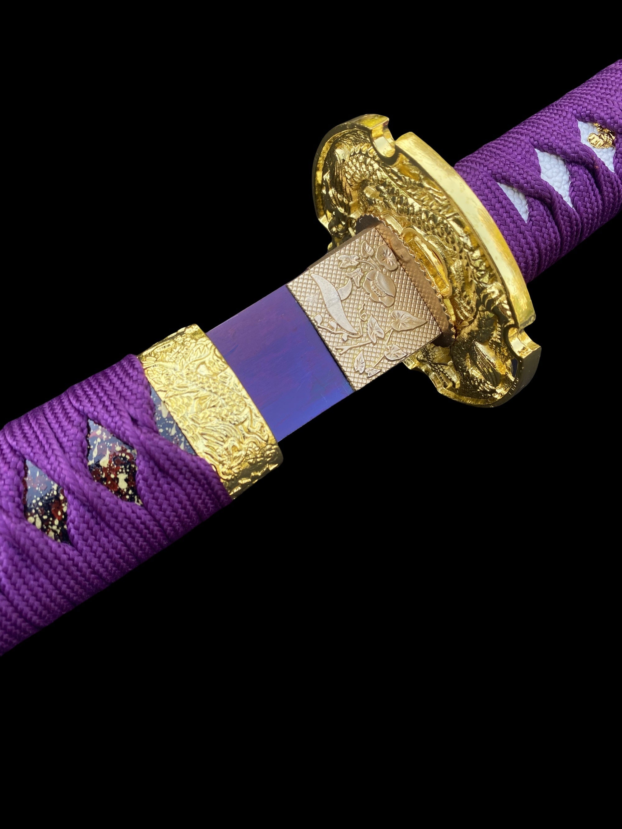 Purple River Katana Special Purple Carbon Steel Samurai Sword - Tophatter Daily Deals