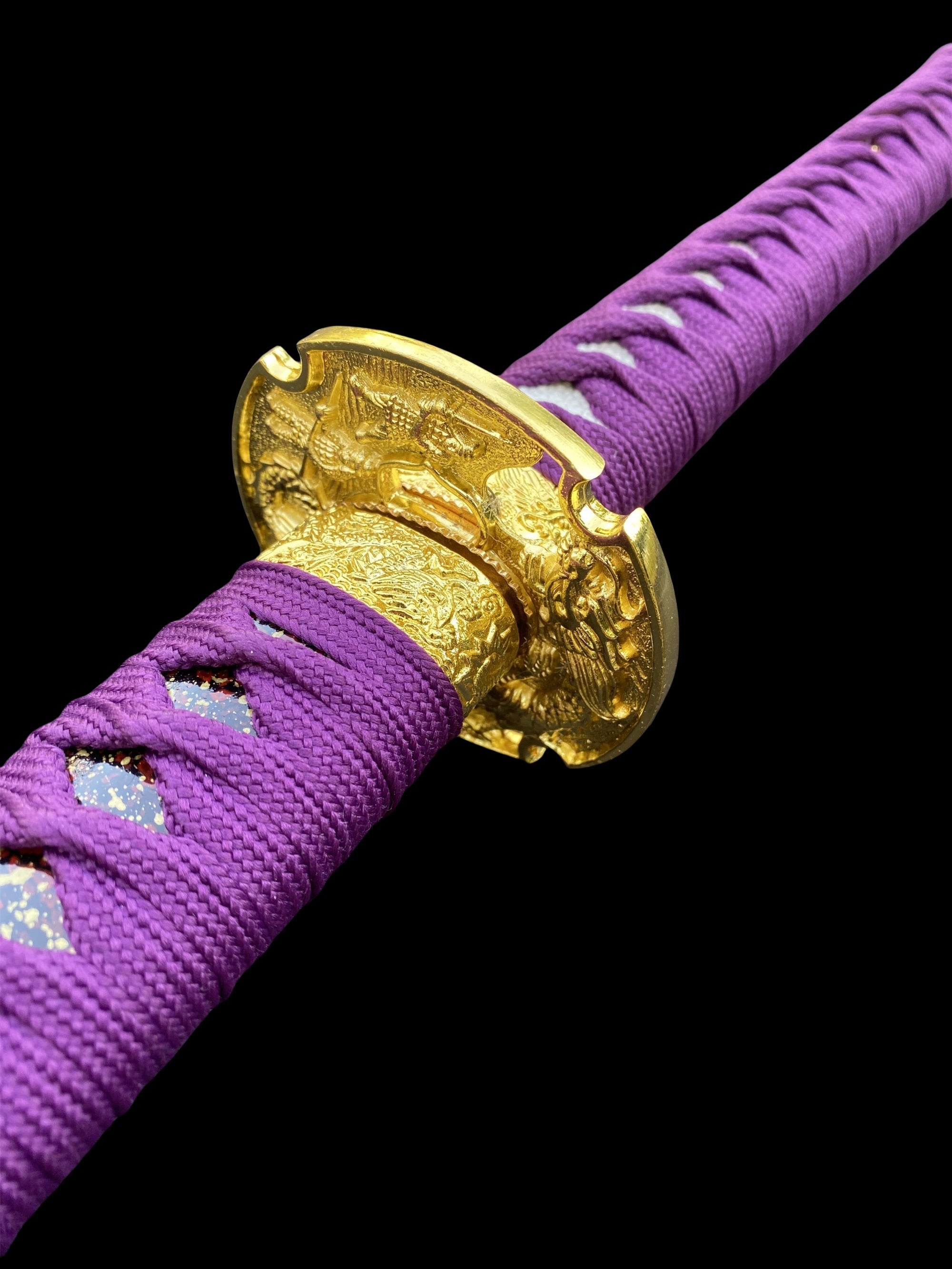 Purple River Katana Special Purple Carbon Steel Samurai Sword - Tophatter Daily Deals