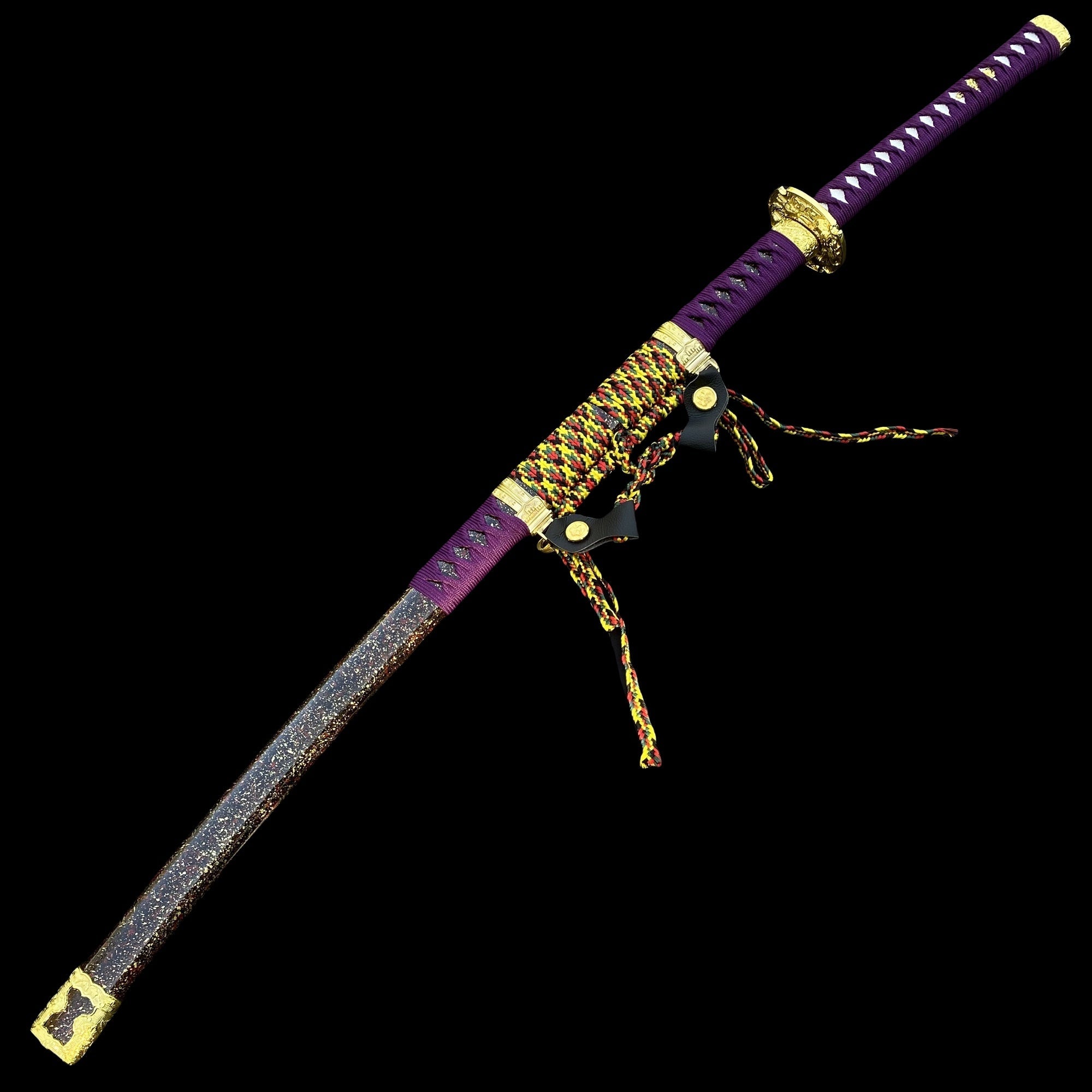 Purple River Katana Special Purple Carbon Steel Samurai Sword - Tophatter Daily Deals