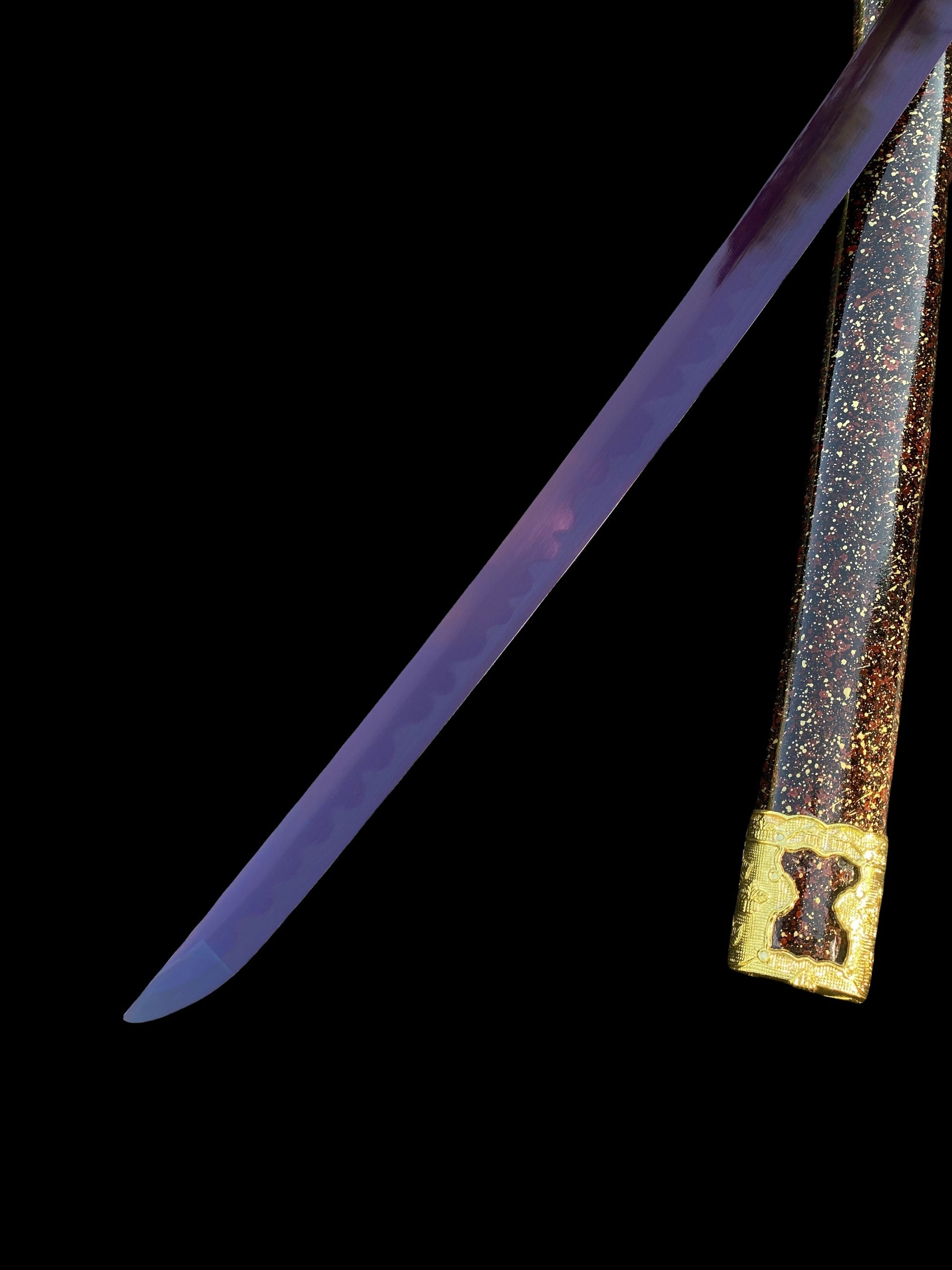 Purple River Katana Special Purple Carbon Steel Samurai Sword - Tophatter Daily Deals