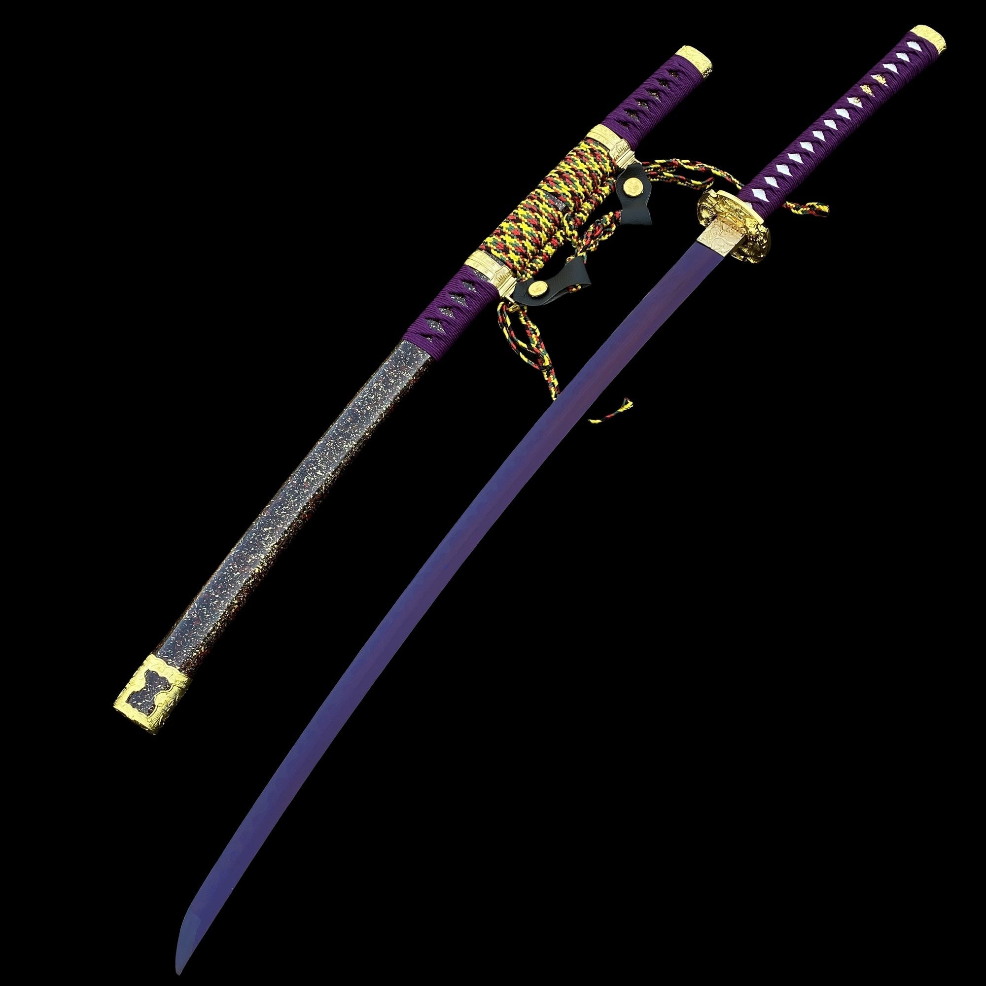 Purple River Katana Special Purple Carbon Steel Samurai Sword - Tophatter Daily Deals