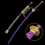 Purple River Katana Special Purple Carbon Steel Samurai Sword - Tophatter Daily Deals