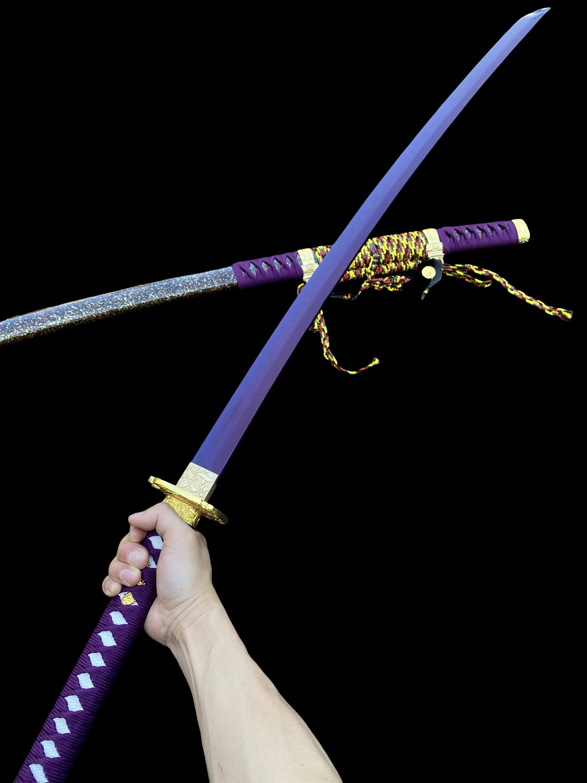 Purple River Katana Special Purple Carbon Steel Samurai Sword - Tophatter Daily Deals