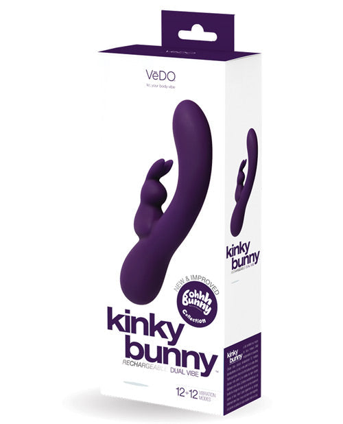 VeDO Kinky Bunny Plus Rechargeable Dual Vibe Rabbits - Tophatter Daily Deals