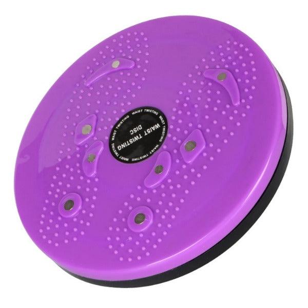 Exercise Twist Board - Waist Disc Board Twister Aerobic Exercise Foot Massage Fitness Reflexology Magnets Simply Fit Board Waist Torsion Disc Purple Exercise & Fitness - Tophatter Daily Deals