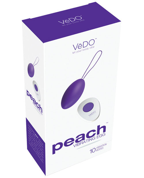 VeDO Peach Rechargeable Egg Vibe Eggs - Tophatter Daily Deals