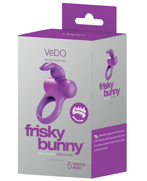 VeDO Frisky Bunny Rechargeable Vibrating Ring C-Rings - Tophatter Daily Deals