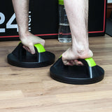 Best Push Up Bars UK - Rotating Press Up Bars Green Push Ups Handles Stands Grips Home Gym Fitness Bars Exercise & Fitness - Tophatter Daily Deals