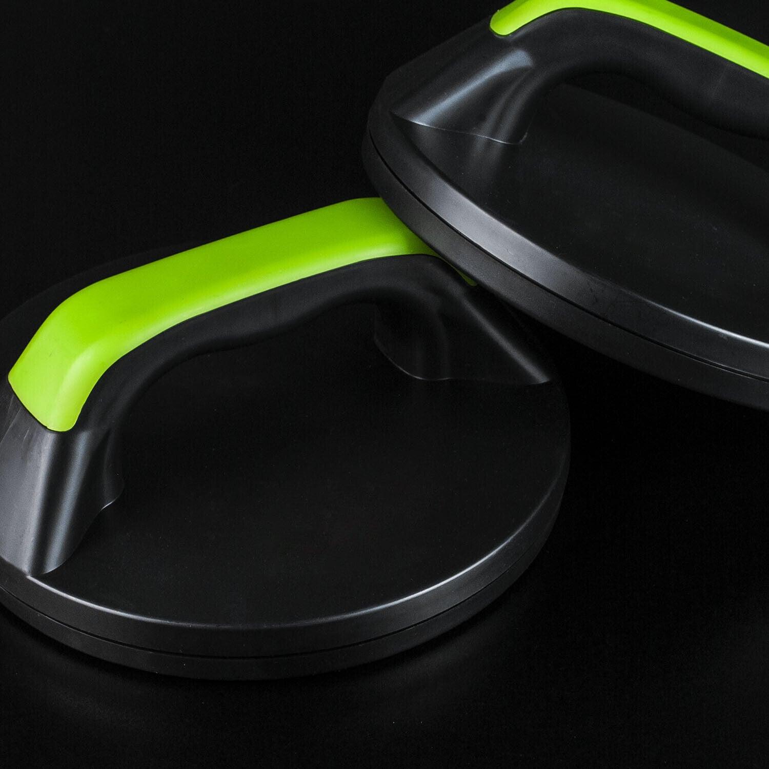 Best Push Up Bars UK - Rotating Press Up Bars Green Push Ups Handles Stands Grips Home Gym Fitness Bars Exercise & Fitness - Tophatter Daily Deals