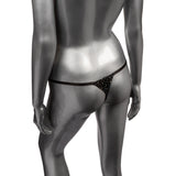 Radiance Black Rhinestone Crotchless Thong with Adjustable Straps and Stretchy Waistband > Clothes > Lingerie Sets - Tophatter Daily Deals