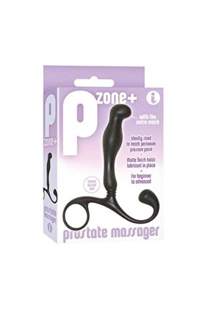 Icon Brands - Pzone+ Prostate Massager Extra Reach - Black Sex Toy - Tophatter Daily Deals