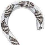 Obsidian Helix Cane: Sophisticated Black Twists, Clear Shaft Clear Lucite Walking Canes - Tophatter Daily Deals