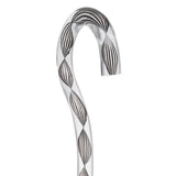 Obsidian Helix Cane: Sophisticated Black Twists, Clear Shaft Clear Lucite Walking Canes - Tophatter Daily Deals