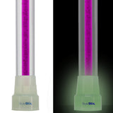 Amethyst Trace Cane: Purple Streak w/ Floating Bubbles in Clear Shaft Clear Lucite Walking Canes - Tophatter Daily Deals