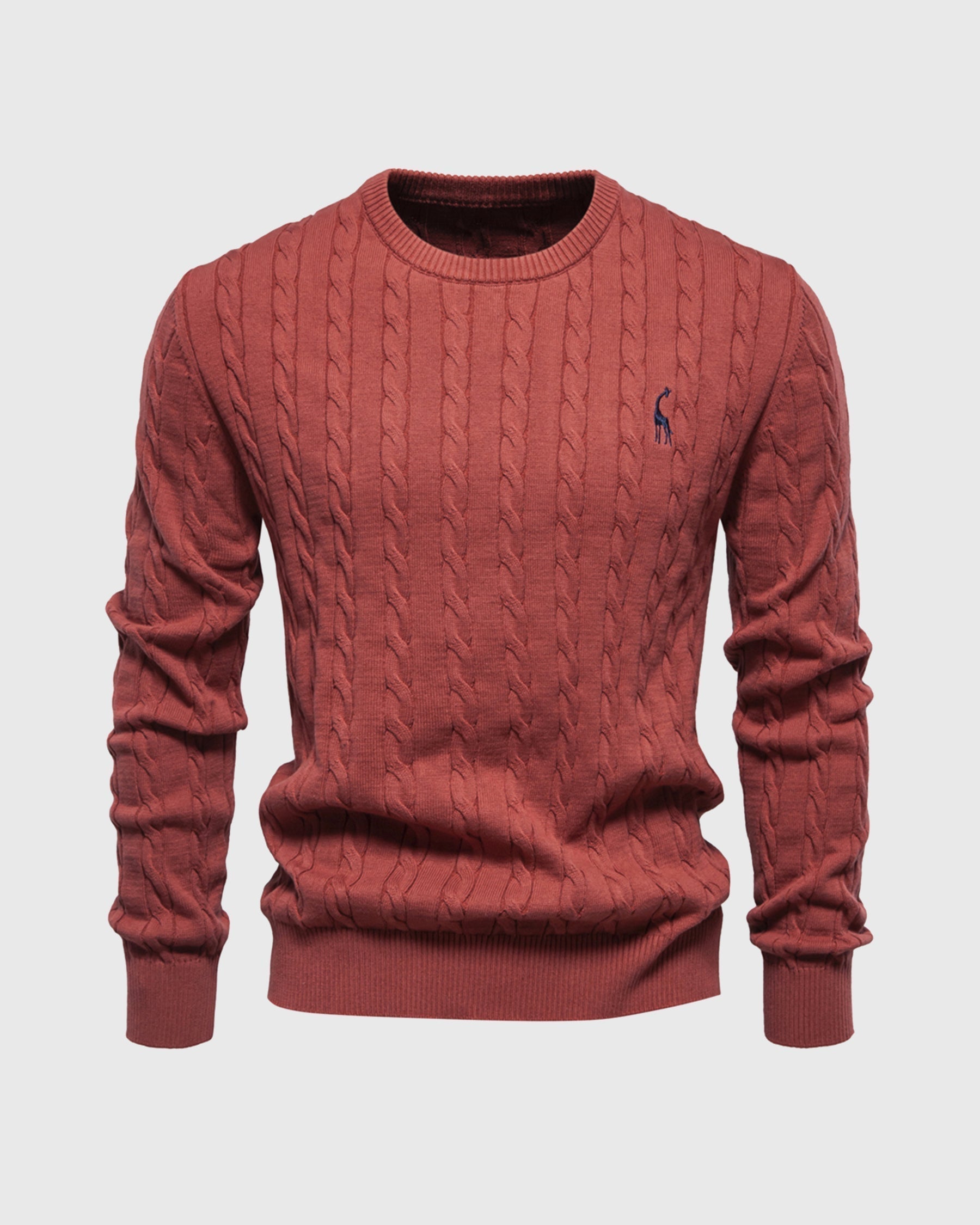 Soft Timeless Men's Cable Knit Sweater - Crewneck, Cotton - Tophatter Daily Deals