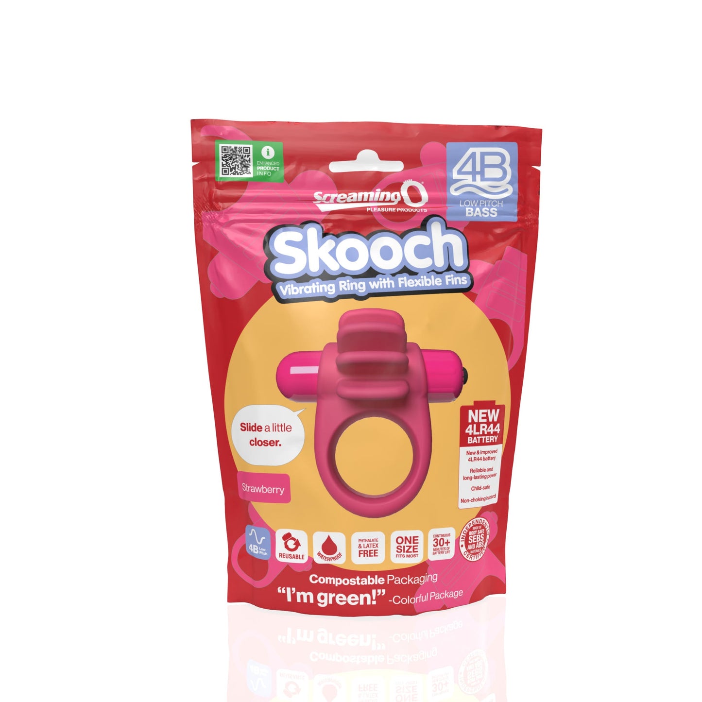 Skooch 4B Low Pitch Bass (Kiwi | Strawberry) > Sex Toys > Couples Toys - Tophatter Daily Deals