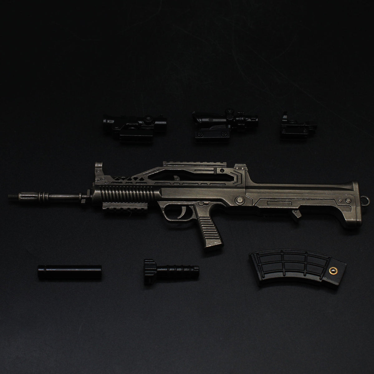 QBZ95 Miniature Metal Gun 20CM/8.7" - Tophatter Daily Deals