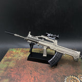 QBZ95 Miniature Metal Gun 20CM/8.7" With Metal Stand - Tophatter Daily Deals