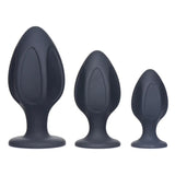 Triple Juicers (Black) – Silicone Anal Trainer Set with Suction Base > Anal Range > Butt Plug Kits - Tophatter Daily Deals