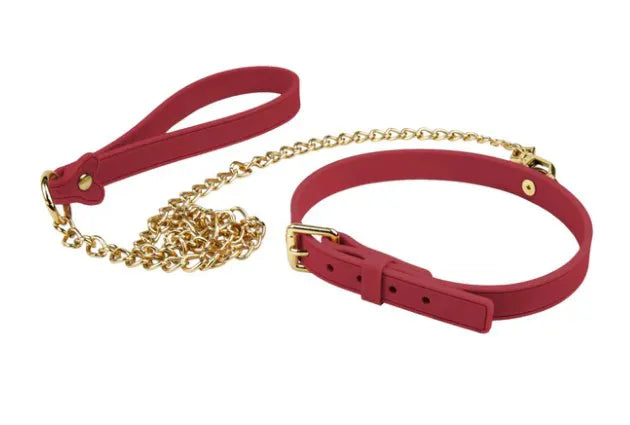 Temptasia Ardor – Adjustable Silicone Collar and Leash Set > Bondage Gear > Collars & Leashes - Tophatter Daily Deals