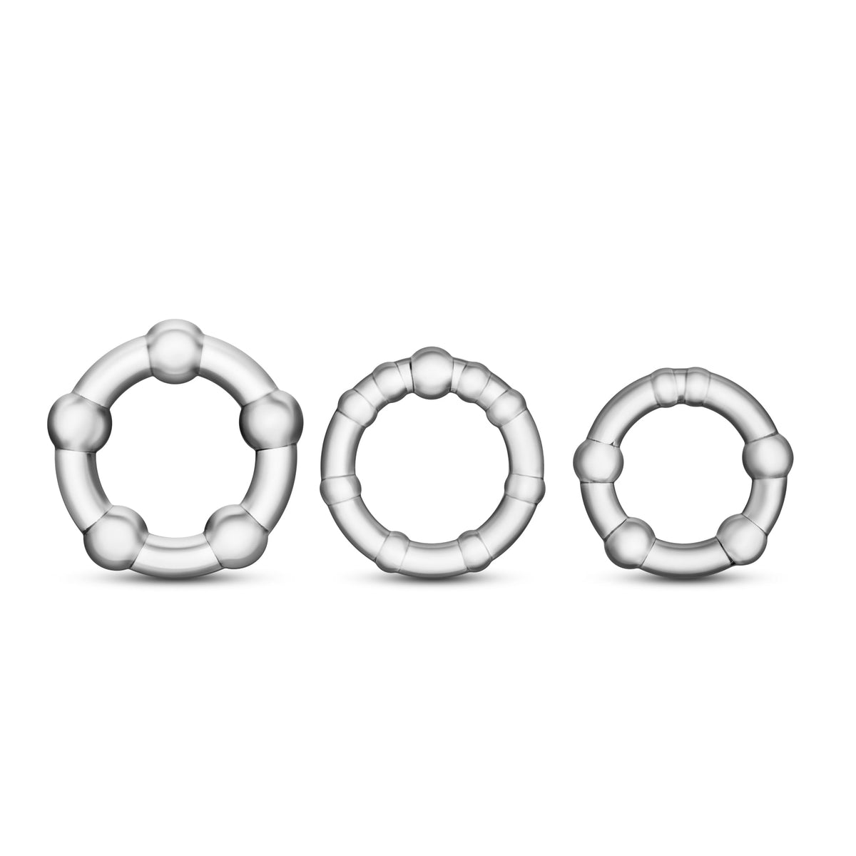 Stay Hard Beaded Cockrings Set of 3 Sizes > Cock Ring > Sets - Tophatter Daily Deals
