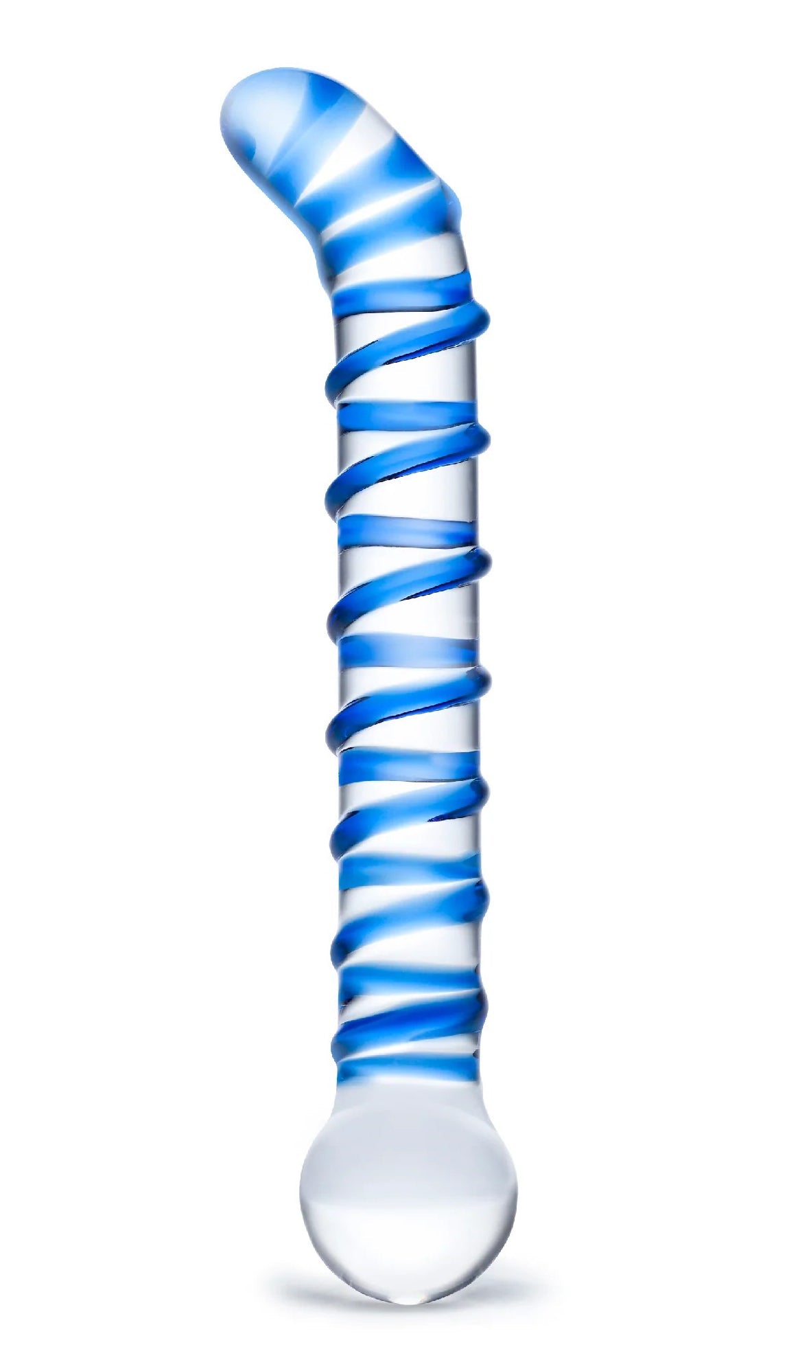 Mr Swirly 6.5 Inch Glass G-Spot Dildo for Intimate Pleasure > Glass > Dildos - Tophatter Daily Deals