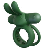 Ohare (Black | Blue | Green) – Rechargeable Silicone Rabbit Vibrating Cock Ring > Cock Ring > Vibrating - Tophatter Daily Deals