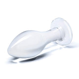 Glas 4 Inch Classic Clear Glass Butt Plug with Flared Base > Glass > Toys - Tophatter Daily Deals