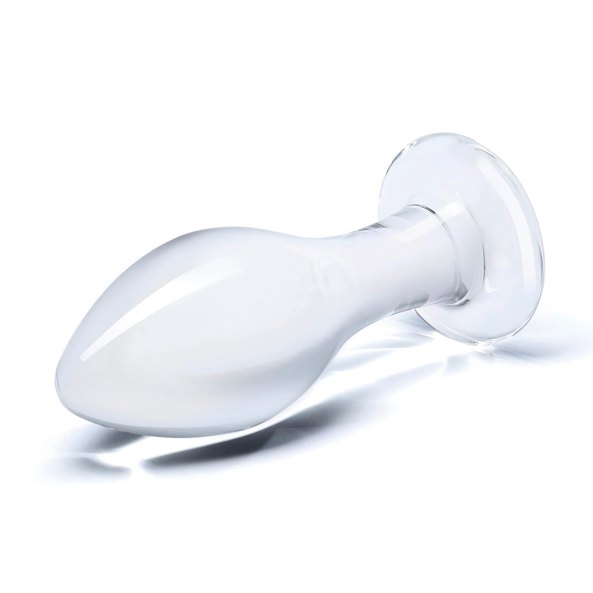 Glas 4 Inch Classic Clear Glass Butt Plug with Flared Base > Glass > Toys - Tophatter Daily Deals