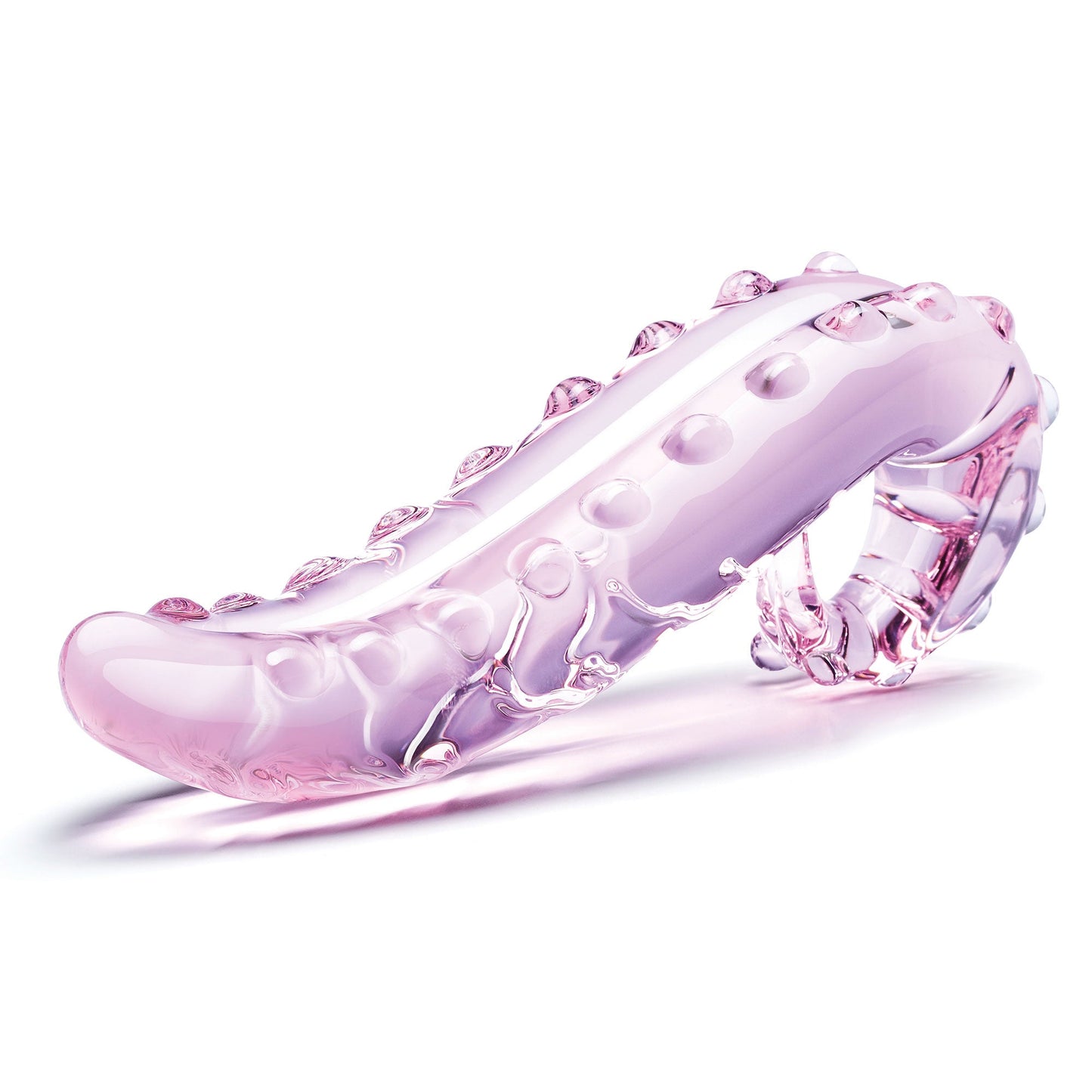 Glas Lick It 6 Inch Textured Glass Dildo > Glass > Dildos - Tophatter Daily Deals