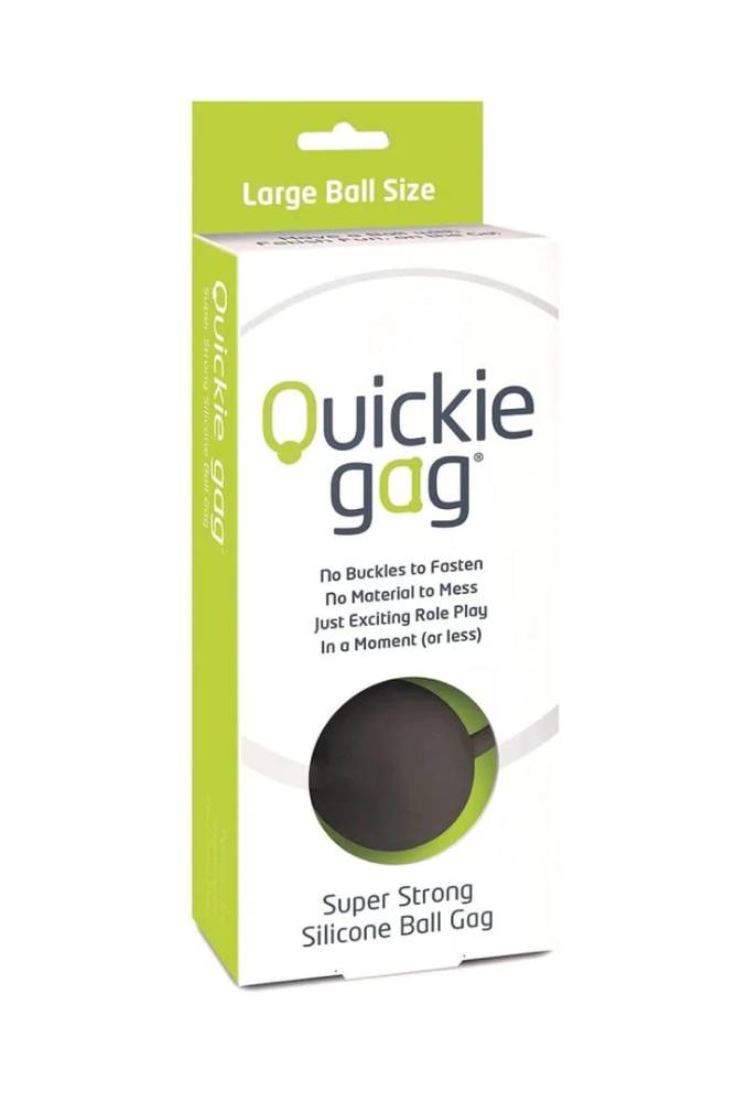 Creative Conceptions - Quickie Silicone Ball Gag - Black BDSM - Tophatter Daily Deals