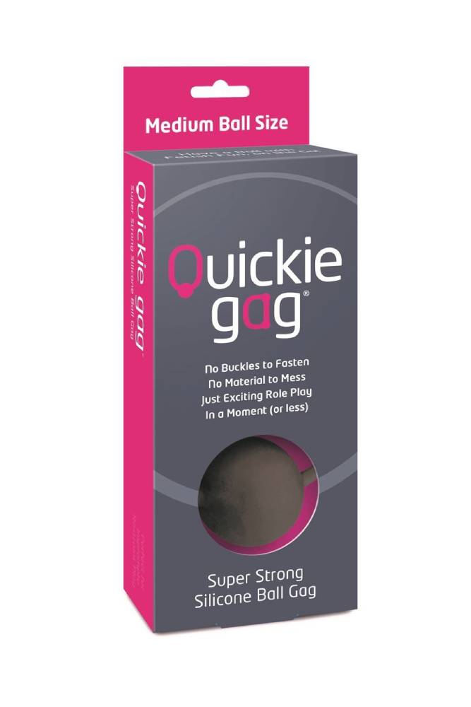 Creative Conceptions - Quickie Silicone Ball Gag - Black Medium BDSM - Tophatter Daily Deals