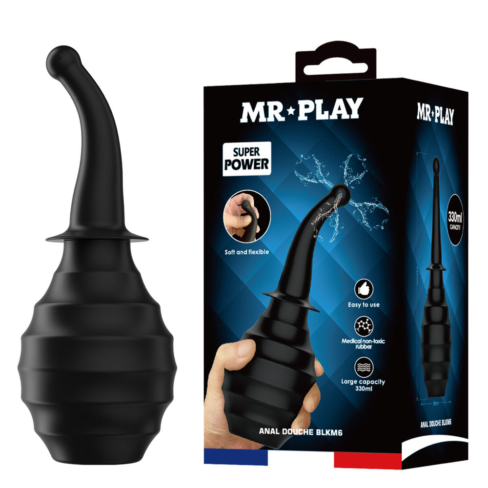 Anal Douche Black Large Capacity – Ergonomic Flexible Nozzle Anal Douche > Essentials > Douches - Tophatter Daily Deals