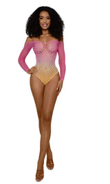 Ombre Net Bodystocking – Stretch Mesh Lingerie > Clothes > Bodies and Playsuits - Tophatter Daily Deals