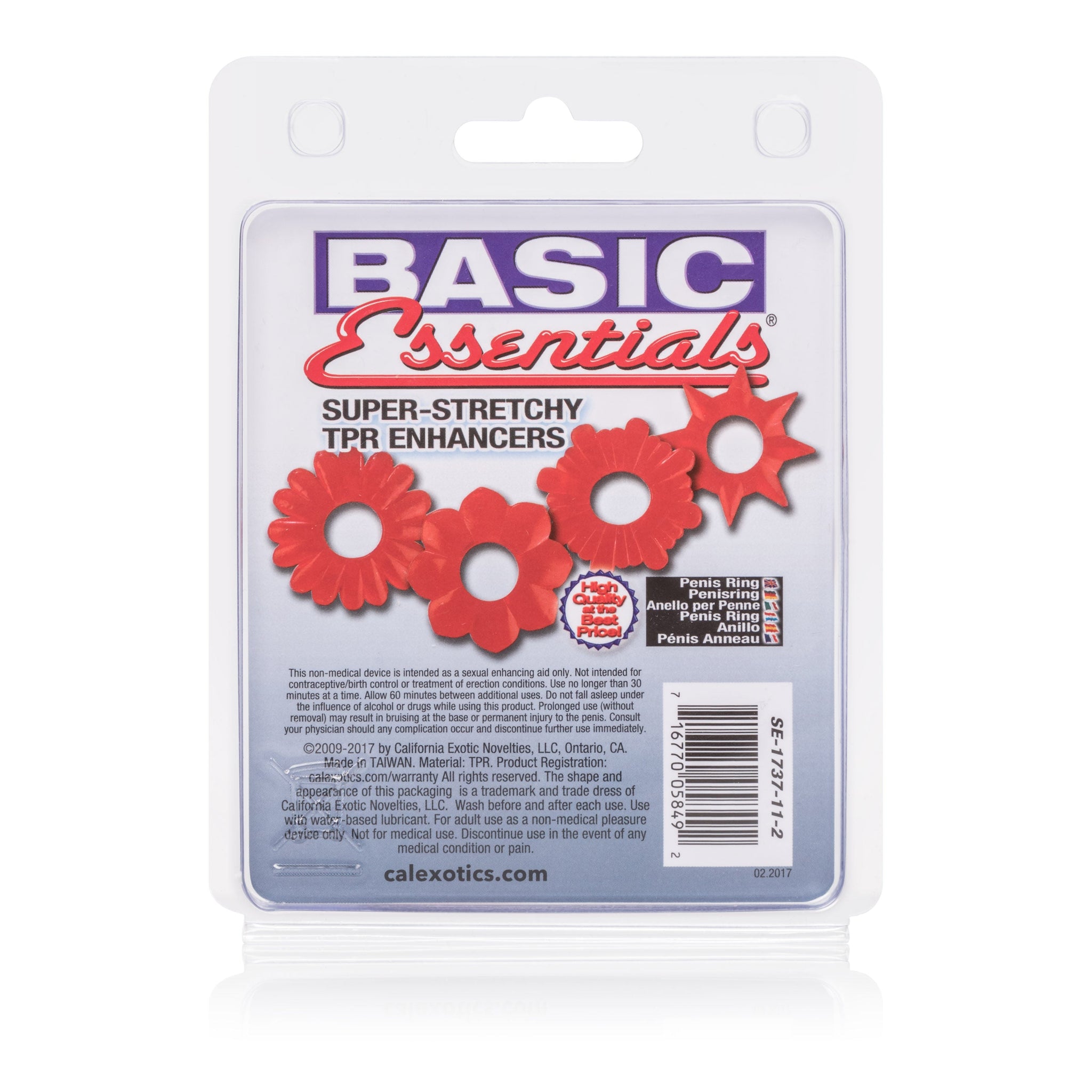 Basic Essentials Super Stretchy TPR Enhancer Sleeves – Set of Four Sleeve Enhancers > Cock Ring > Sets - Tophatter Daily Deals
