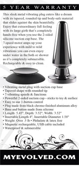 Advanced Metal Plug – 7-Speed Hands-Free Vibrating Butt Plug > Anal Range > Vibrating Butt Plugs - Tophatter Daily Deals
