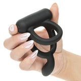 Closer Intimate Rechargeable Ring Caress (Black) – Rechargeable Vibrating Ring > Cock Ring > Sling - Tophatter Daily Deals