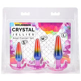 Crystal Jellies Rainbow Anal Trainer Set – Beginner Friendly Anal Plugs > Anal Range > Butt Plug Kits - Tophatter Daily Deals