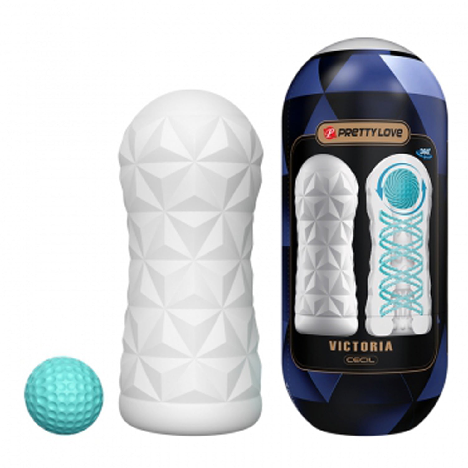 Victoria Masturbator Sleeve – Reusable Stimulation Sleeve with Coil and Ball > Sex Toys For Men > Masturbators Cup - Tophatter Daily Deals
